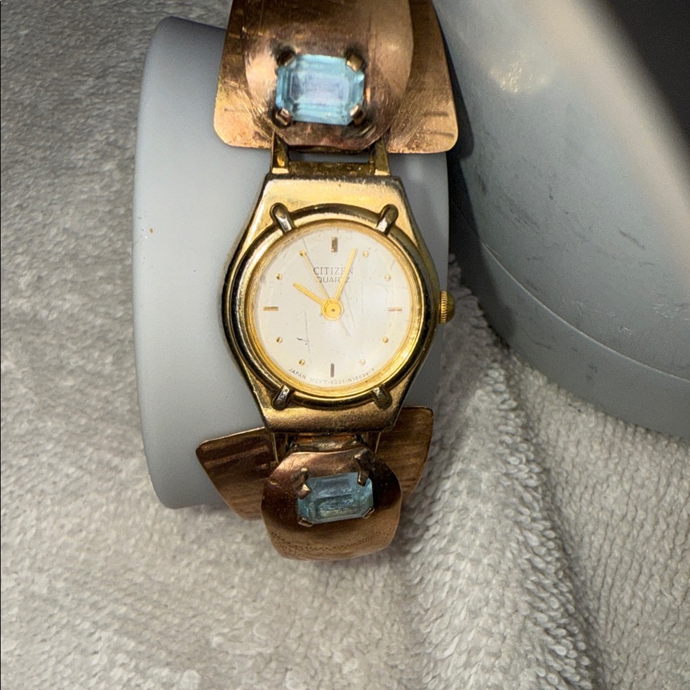 Citizen Gold and Blue Antique Watch